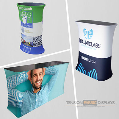 desk tension fabric displays