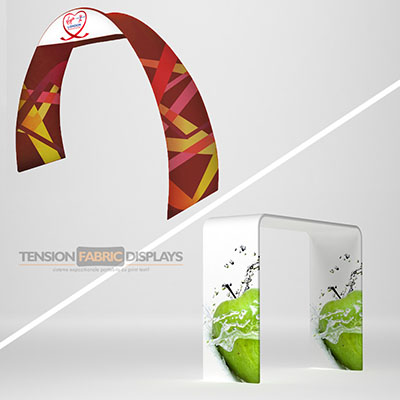 gate tension fabric displays