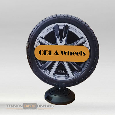 round stopper tension fabric displays