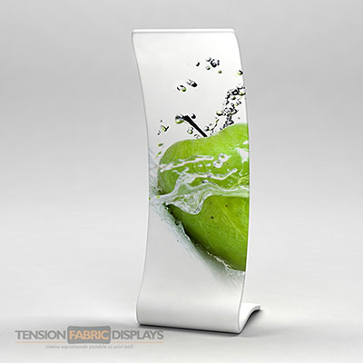 snake tension fabric displays