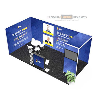 stand expo portabil light box tension fabric displays