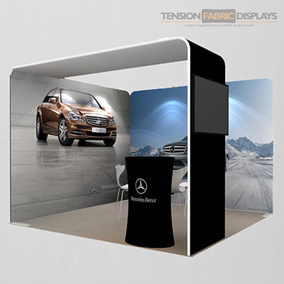 stand portabil tension fabric displays